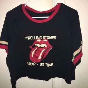 The Rolling Stones crop top